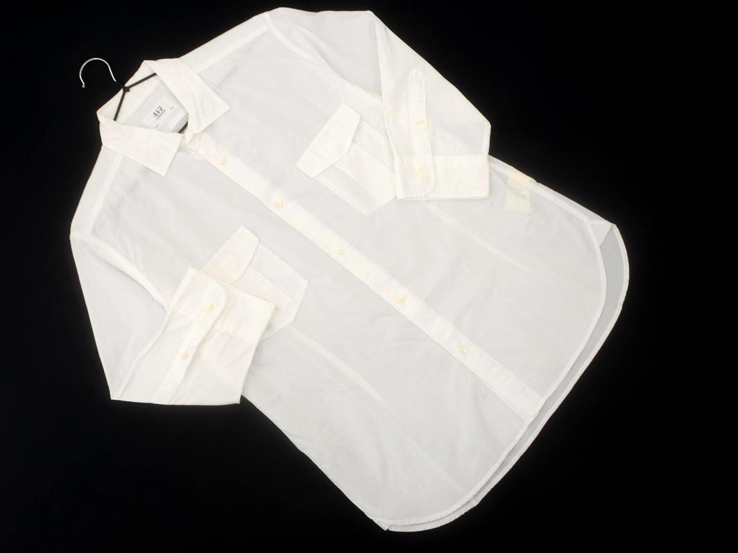 ネコポスOK 417 EDIFICE 417 エディフィス コットン シャツ sizeL/白 ■◇ ☆ fha4 メンズ拍卖