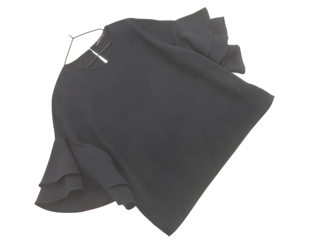 ZARA WOMAN ザラ ウーマン ティアードスリーブ カットソー sizeXS/紺 ■◆ ☆ fha7 レディース拍卖