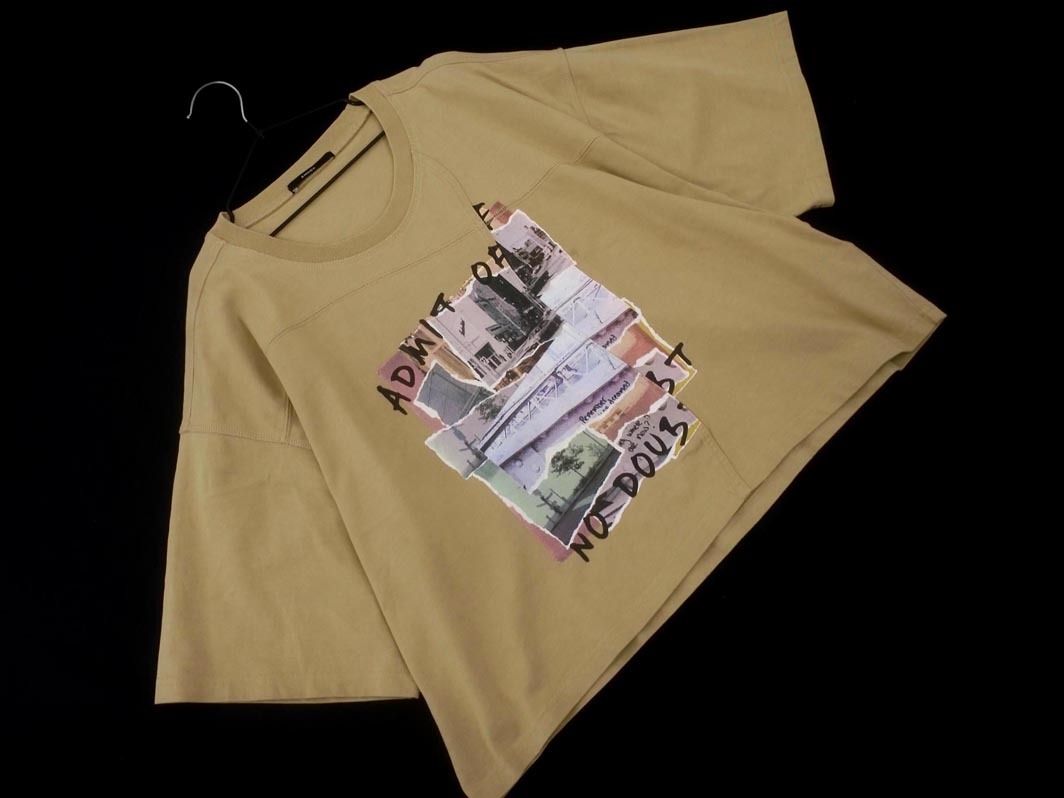 EMODA エモダ プリント カットソー sizeF/ベージュ ■◆ ☆ fhb3 レディース拍卖