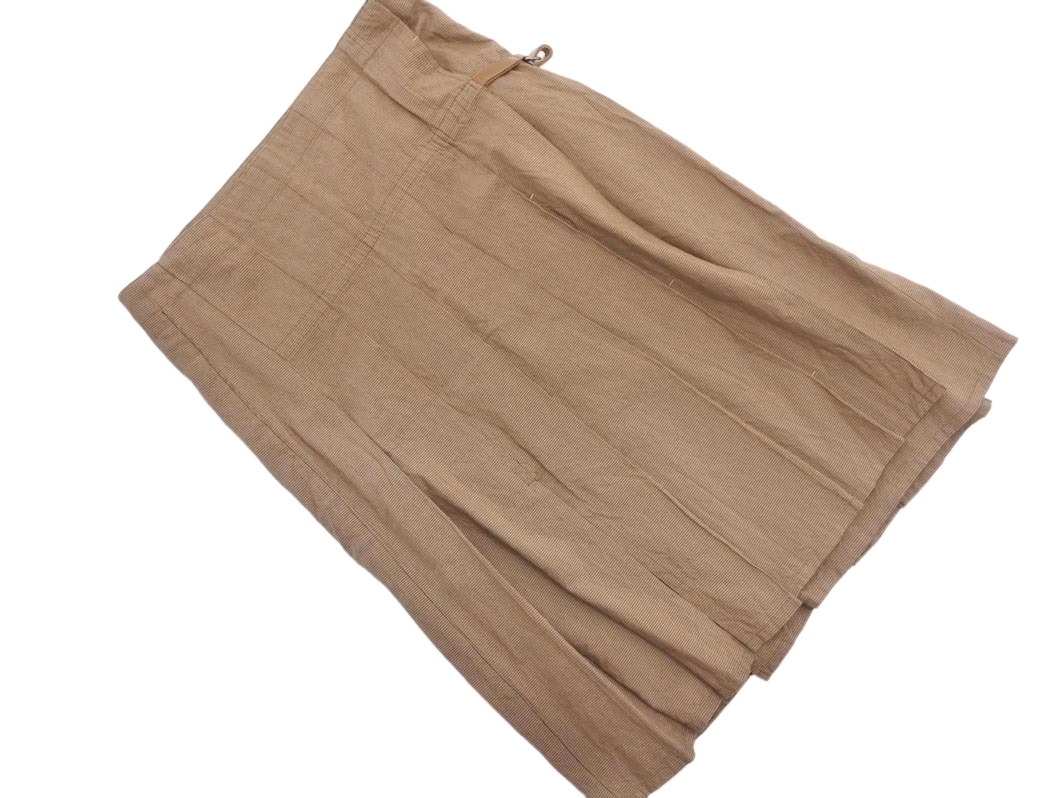 TSUMORI CHISATO ツモリチサト 千鳥柄 タック 巻き ラップ スカート size2/茶 ■◇ ☆ fhb9 レディース拍卖