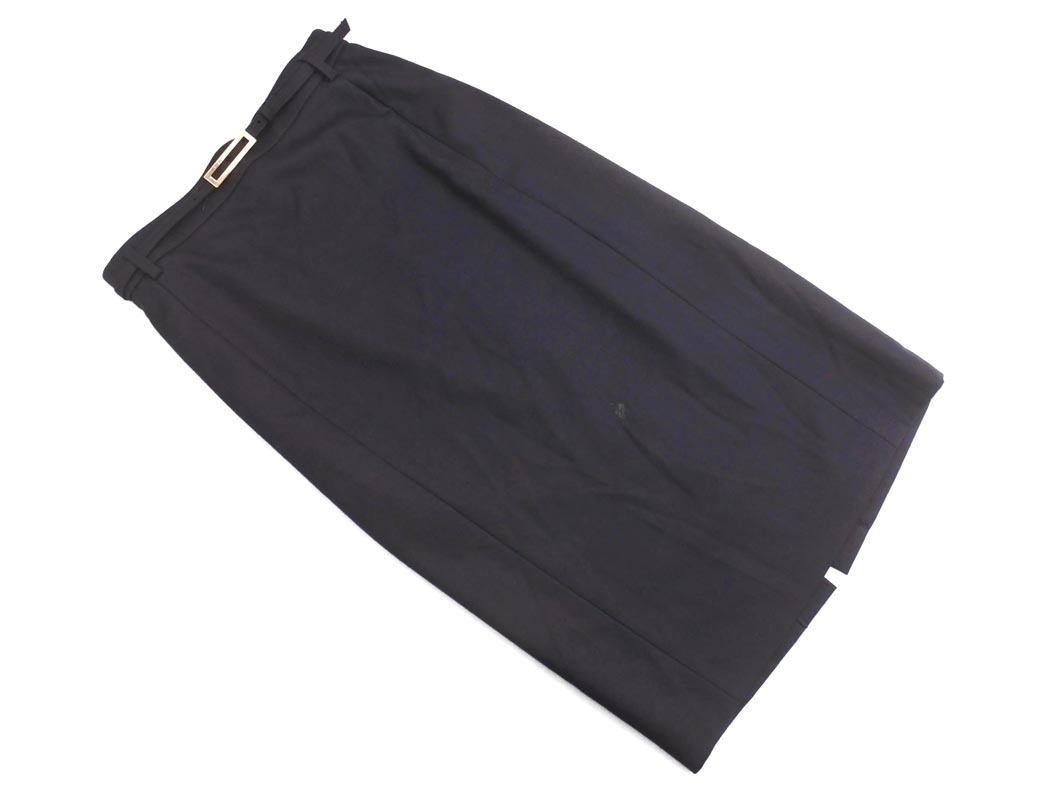 B ability ボッシュ ベルト付き タイト スカート size38/紺 ■■ ☆ fhc0 レディース拍卖