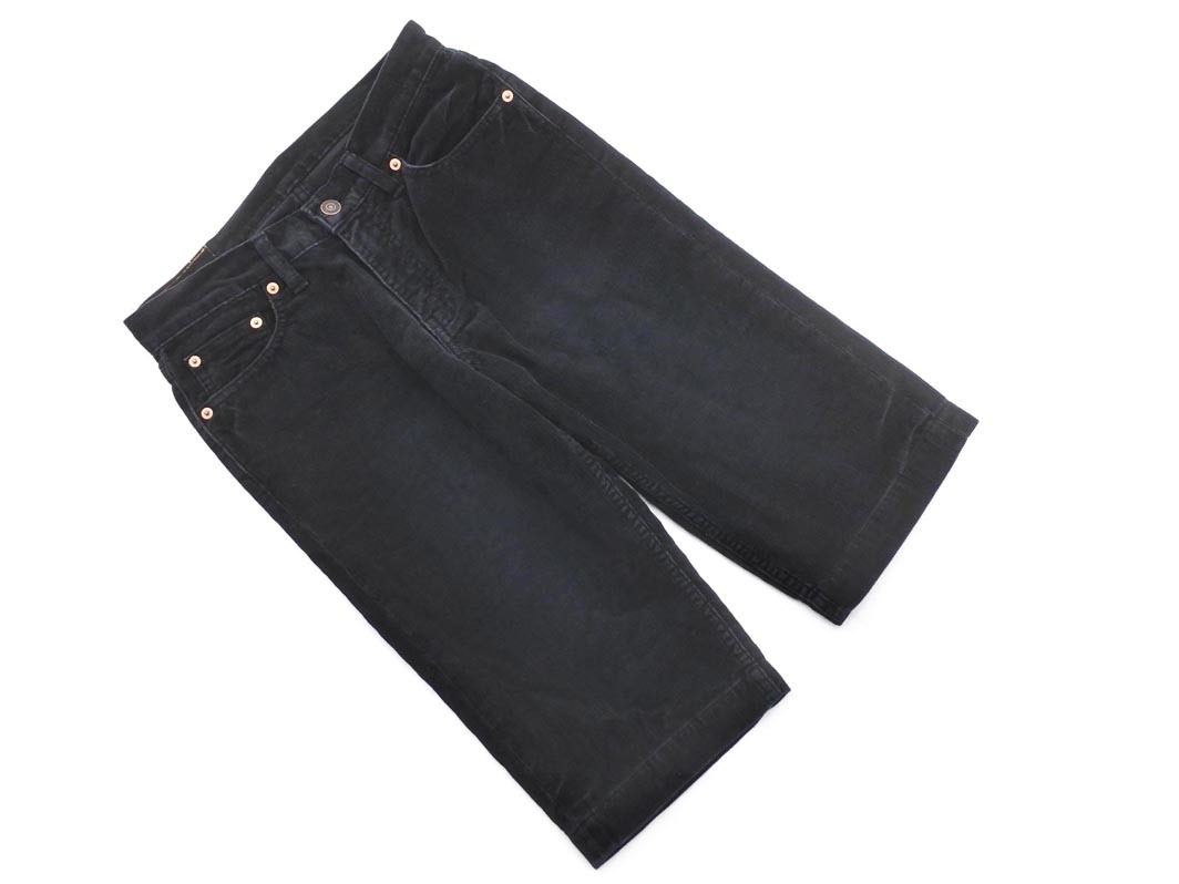 LEVI’S リーバイス コーデュロイ ハーフ パンツ size28/黒 ◇■ ☆ fhc1 レディース拍卖