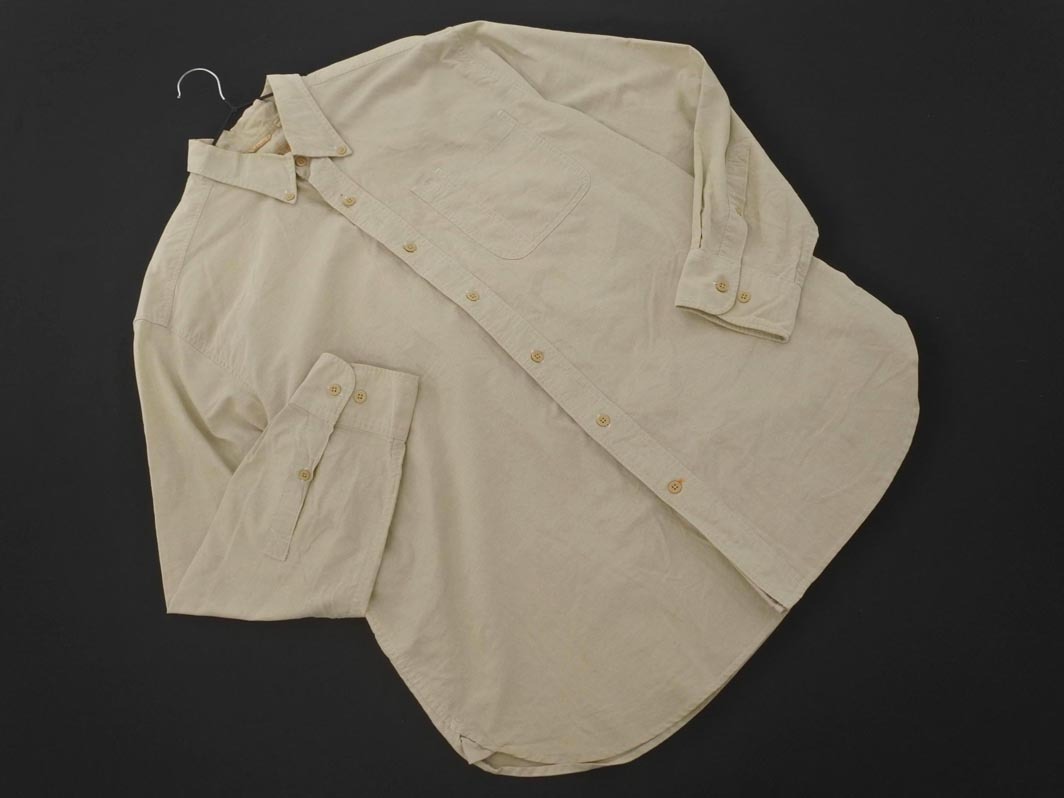 Timberland ティンバーランド ボタンダウン シャツ sizeL G/ベージュ ■◇ ☆ fhc1 メンズ拍卖