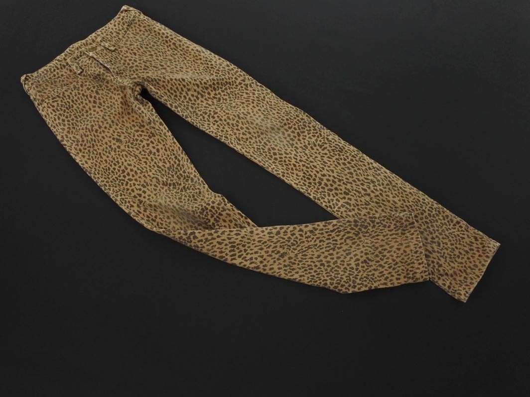 RNA アールエヌエー 総柄 デニムパンツ size3/黒xベージュ ■■ ☆ fhc2 レディース拍卖