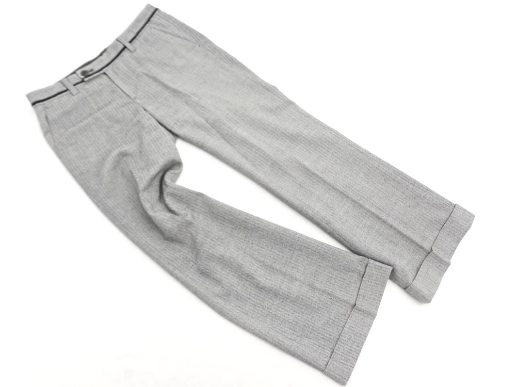 PAUL STUART ポールスチュアート ウール混 ヘリンボーン スラックス パンツ size6/グレー ◇■ ☆ fhc5 レディース拍卖
