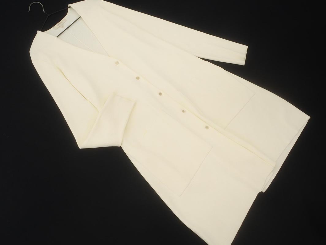 EPOCA エポカ ロング カーディガン size40/白 ◇■ ☆ fhc7 レディース拍卖