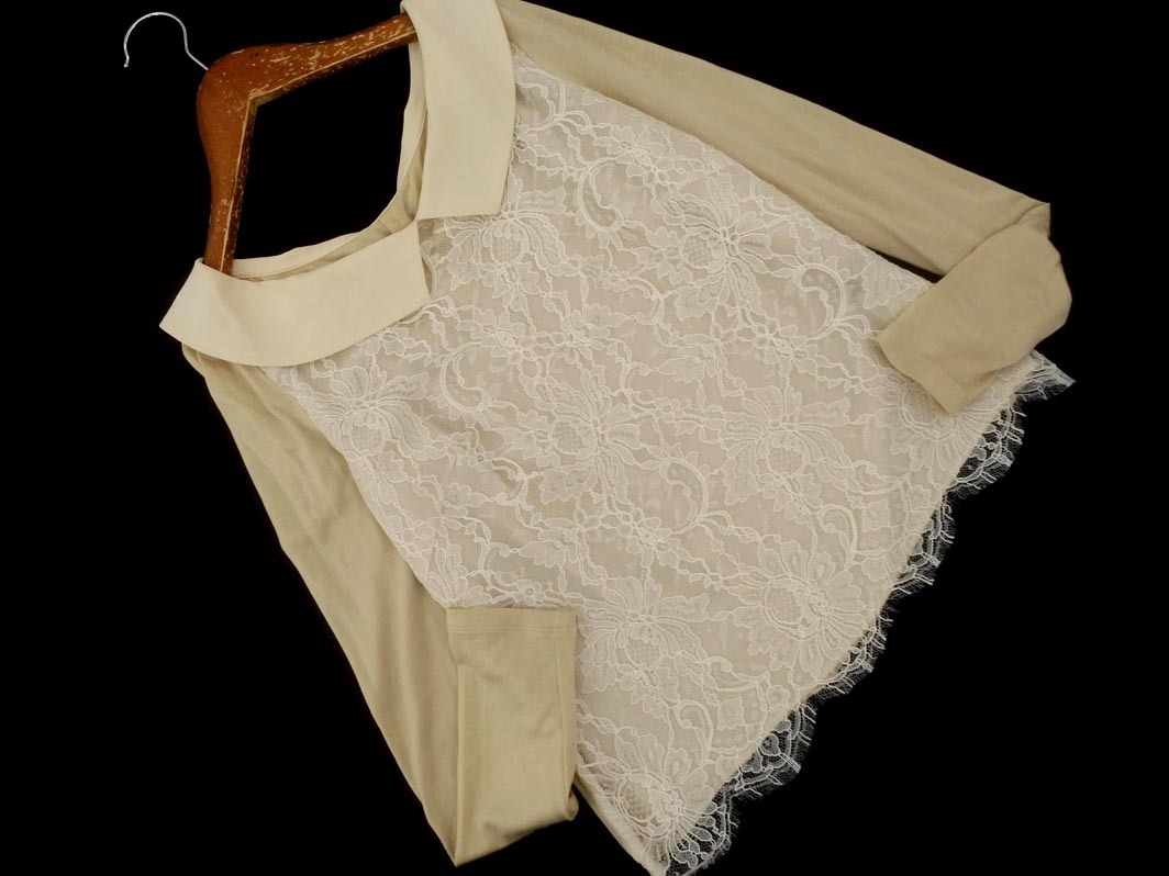 EPOCA エポカ レース 切替 カットソー size40/ベージュ ◇■ ☆ fhc7 レディース拍卖