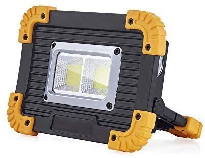 ★まとめ売り店舗★ 4個セット 高輝度 作業灯 ワークライト 投光器 COB 20W 18650 電池 充電式拍卖
