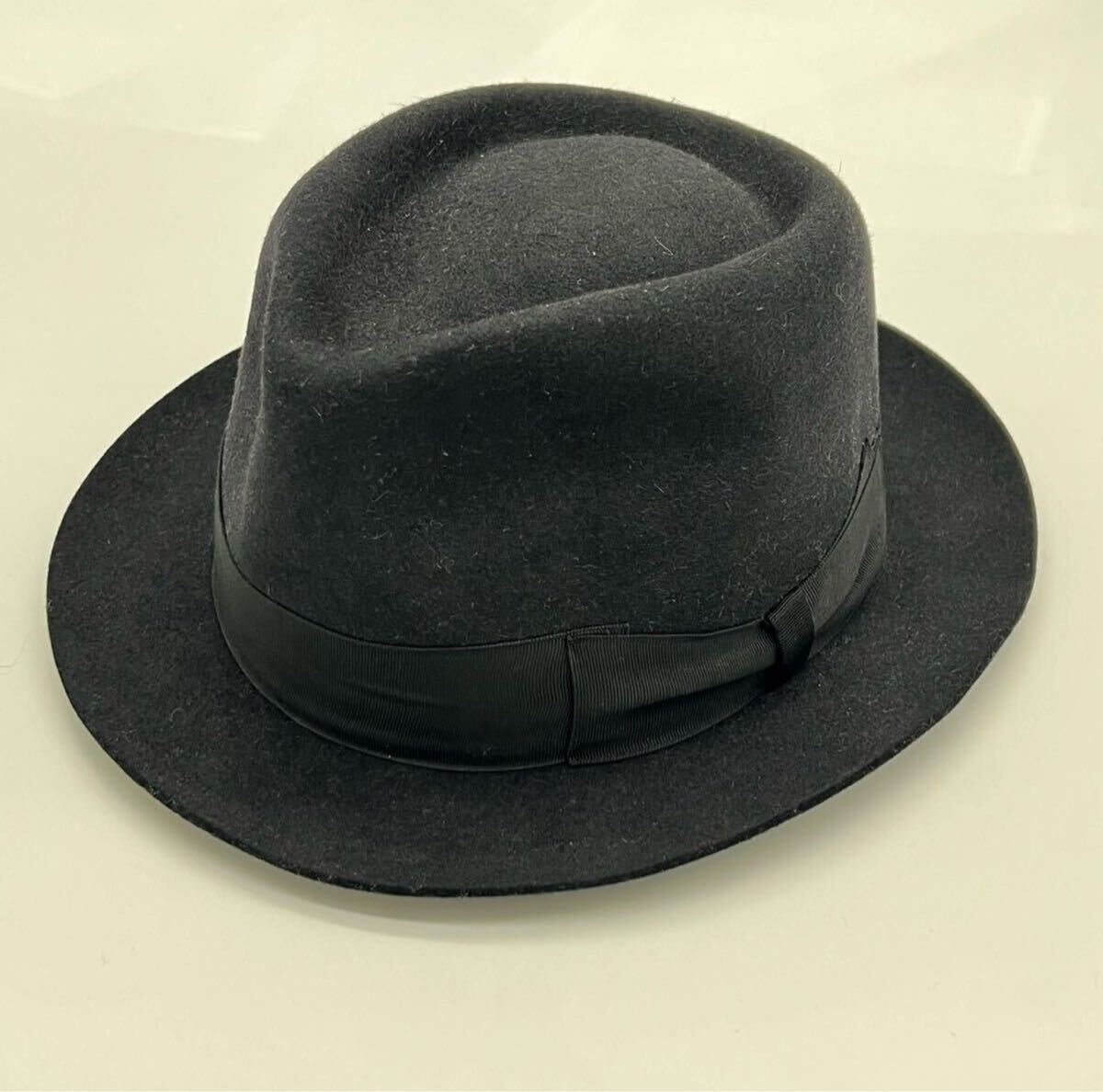 【即決】WACKO MARIA ラビットファー ワコマリア 東京HAT ROCKERS ハット 帽子 ラビットフェルト ブラック 黒 ドット リボン M(58)拍卖