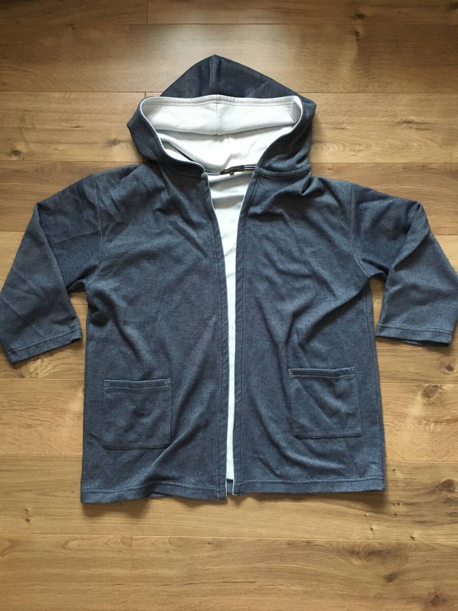 タカキュー フード付ジャケット LLサイズ 美品 紺系拍卖