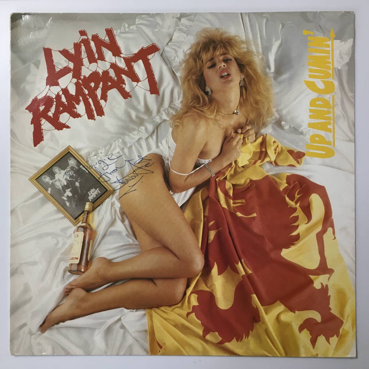 LYIN RAMPANT UP AND CUMIN' UK盤 NWOBHM AUTOGRAPHED BY vocalist and guitarist Stewartie Adams サイン付 RARE!!拍卖
