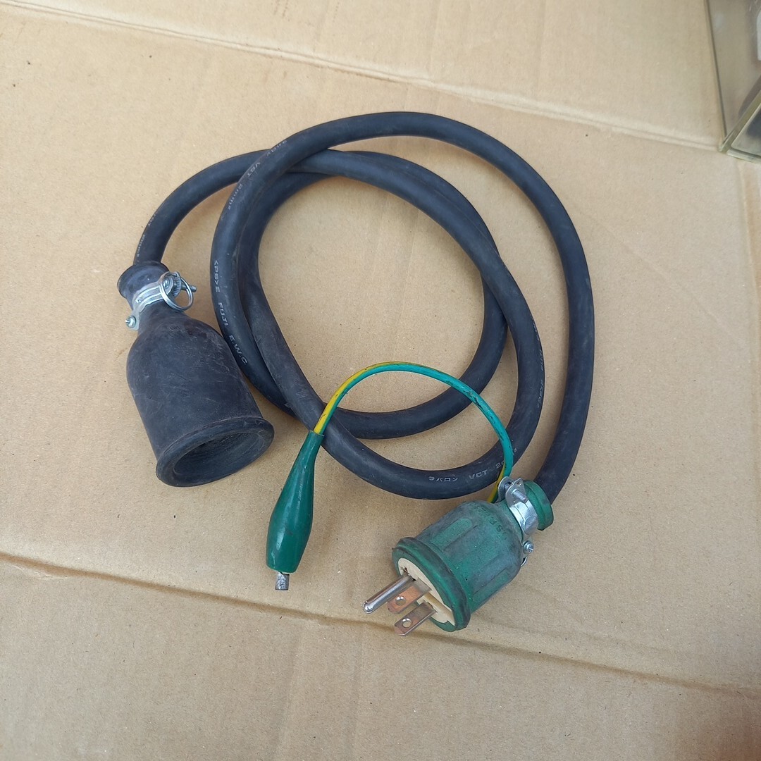 電源ケーブル 約1.2m 延長 三心 コード アース 拍卖