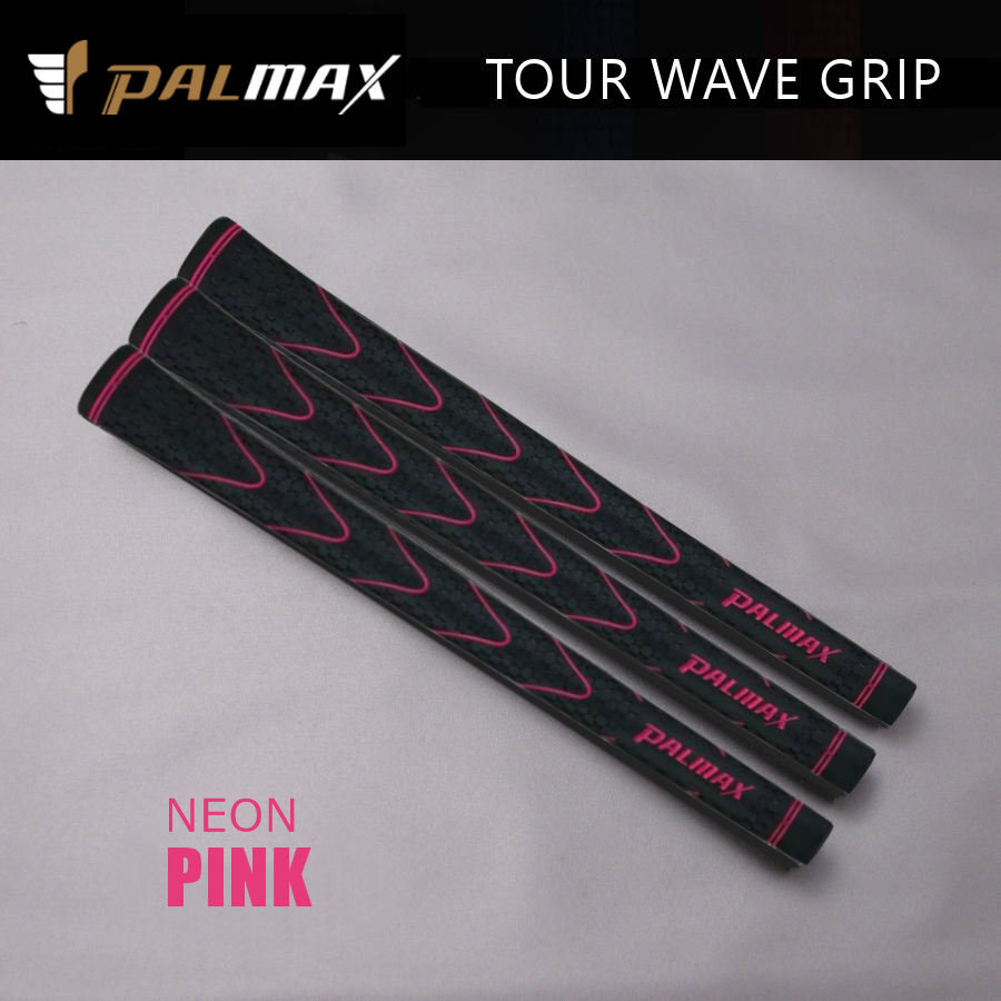 ★☆PALMAX パルマックス “ TOUR WAVE GRIP ” ラバー バックライン無 ネオンピンク 3本~ 新品☆★拍卖