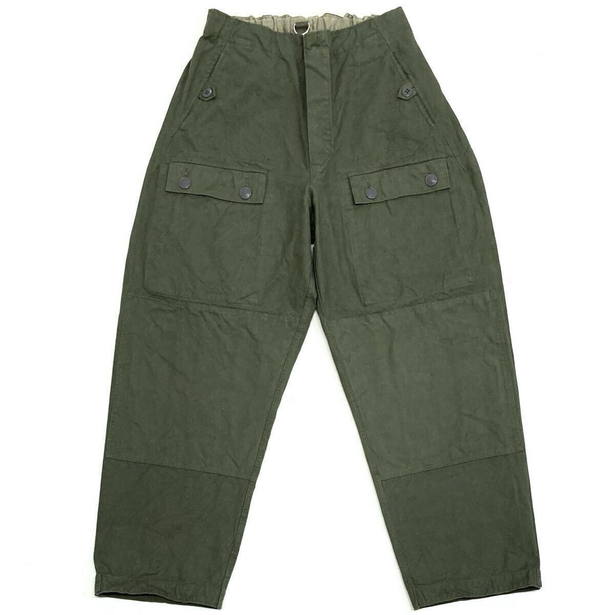 60s【東ドイツ軍】NVA ダック地 ダブルニー ブッシュ パンツ m48(32〜34インチ)/東独軍 国家人民軍 ユーロ ミリタリー ワーク カーゴ 70s拍卖