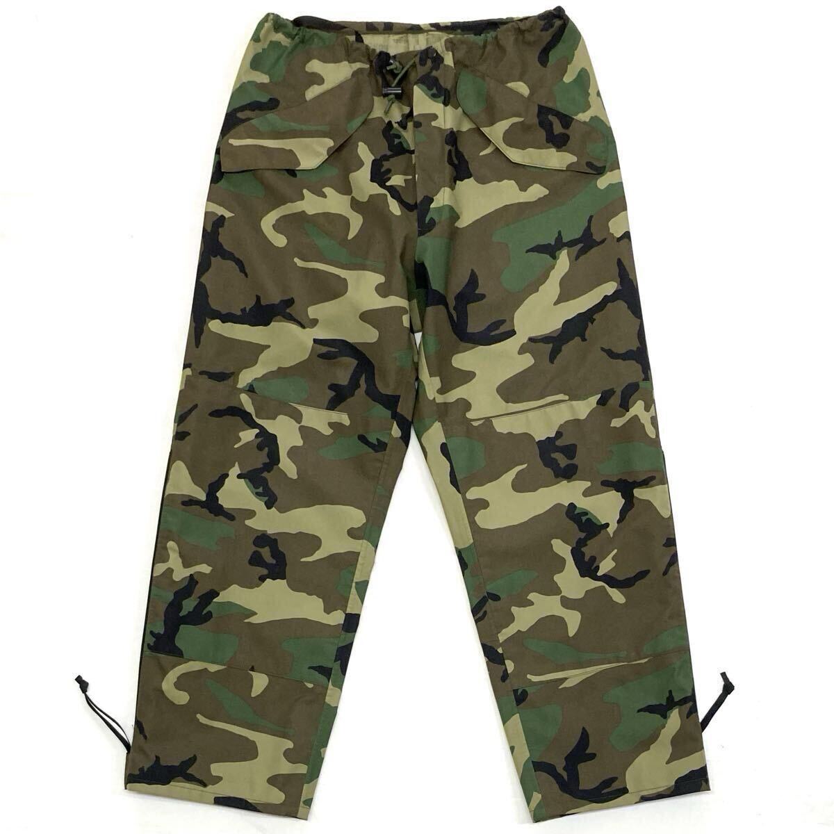 90s【US ARMY】GEN1 ECWCS ゴアテックス オーバーパンツ size MEDIUM-REGULAR ウッドランドカモ 洗濯済み/米軍実物ミリタリー アーミー M-R拍卖
