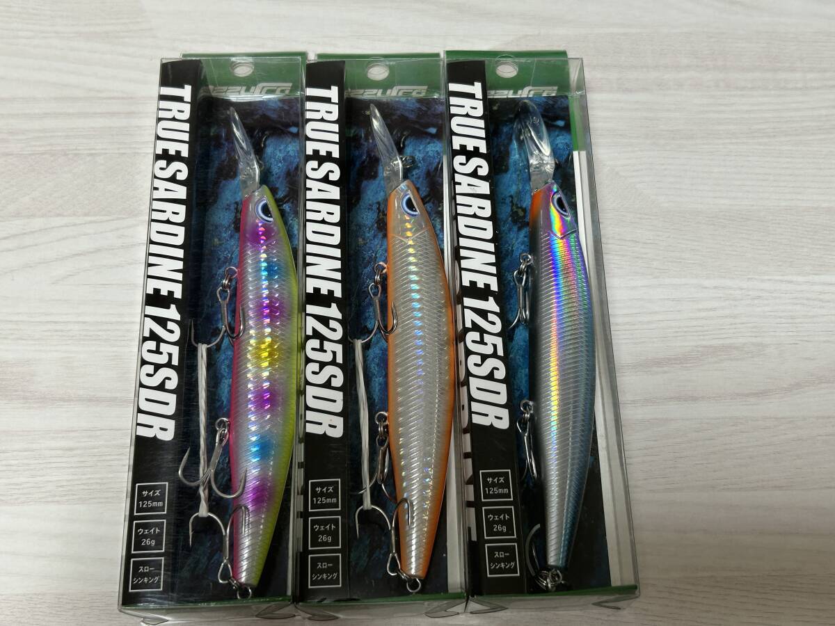 け ■■ 新品 アズーロ トゥルーサーディン 125SDR 26g 3色セット スローシンキング Azzurro ■■ S4.08拍卖