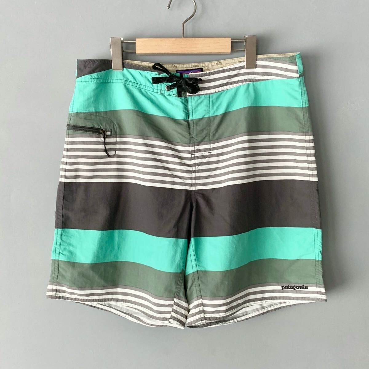 Patagonia ウェーブファーラーボードショーツ 34 メンズ バギーズ パタゴニアストライプ wavefarer board shorts baggies 拍卖