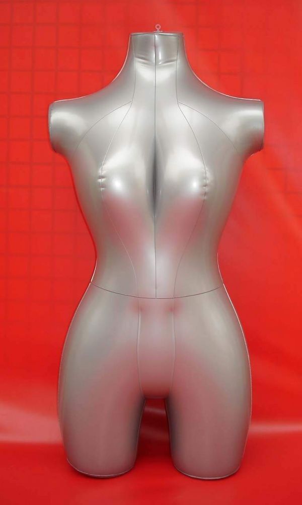 エアー マネキン ビニール トルソー 女性 用 ディスプレイ 展示 インテリア 足つき拍卖