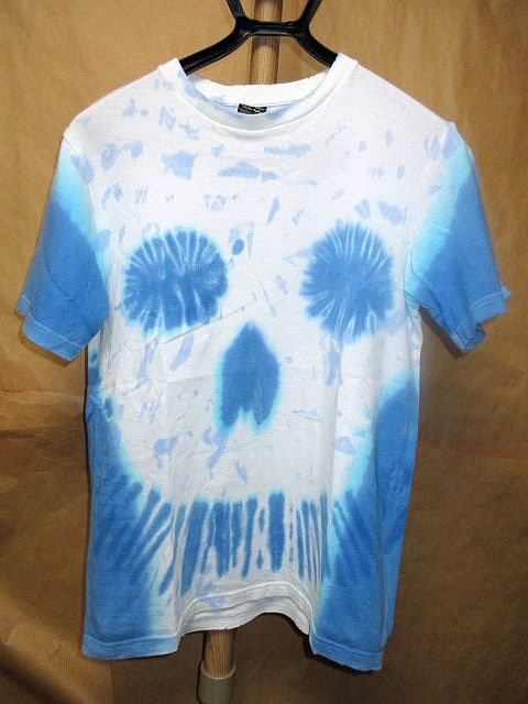 ナンバーナイン NUMBER (N)INE 宮下期 オリジナル タイダイ ダメージ加工 スカル Tシャツ カットソー 3拍卖