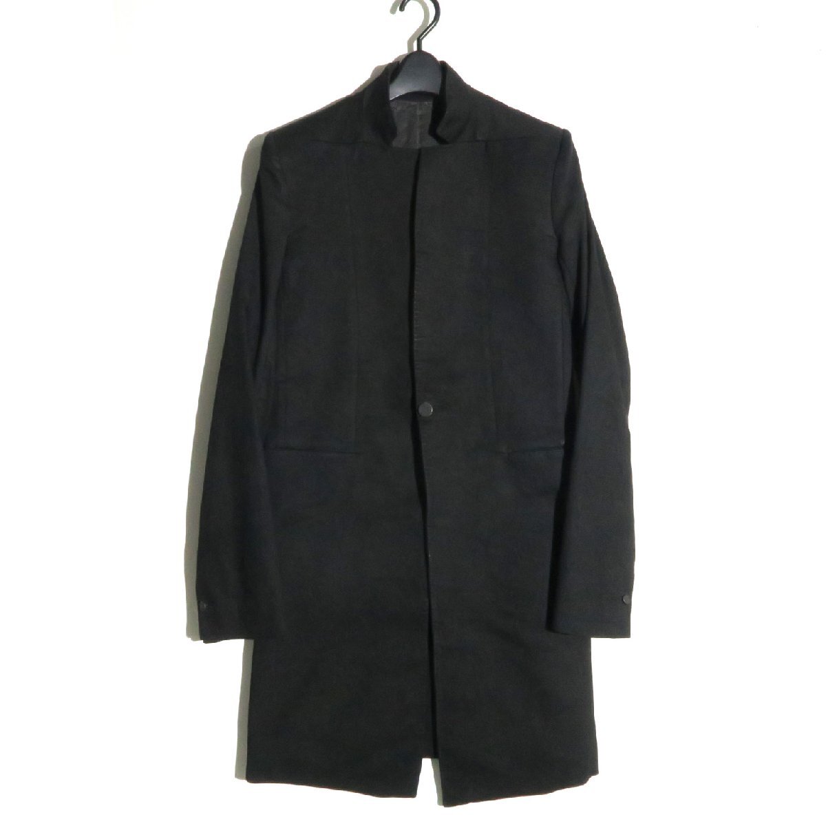 BORIS BIDJAN SABERI SUIT COAT1 sizeS ブラック FI401M BLACK RESIN DYED ボリス ビジャン サベリ スーツコート拍卖