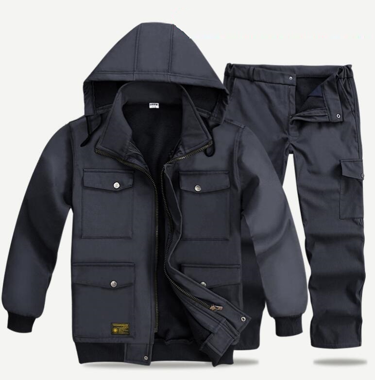 新作上質裏起毛 上下セット メンズ 防寒着 フード脱着 ジャンパー あったか 暖かい 作業服 パーカー フード付き 秋冬 冬物 ネイビー 3XL拍卖