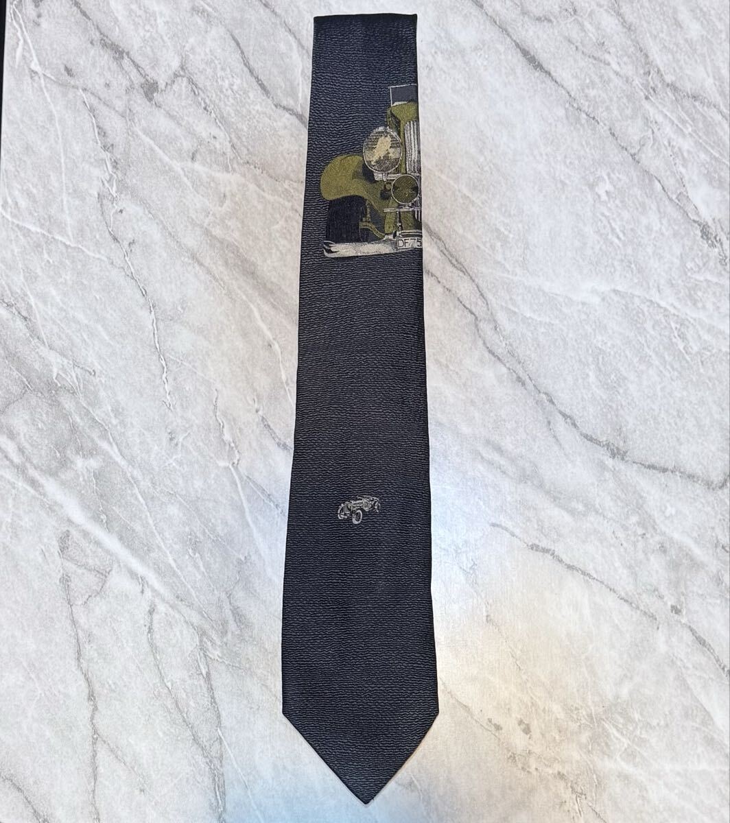 ドミニクフランス スリークラウン クラシックカー シルク100% ネクタイ拍卖