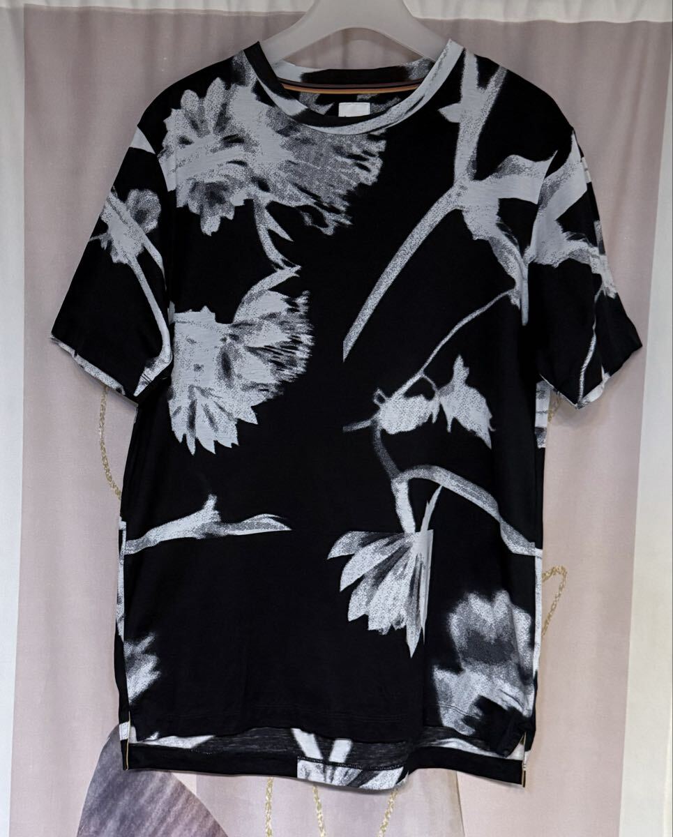ポールスミス スクリーン ビッグフローラル 花柄 オールオーバー Tシャツ拍卖