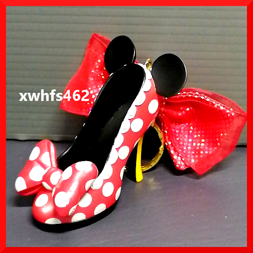 即決美品 Disney RESORT ミニーマウス ハイヒール & リボン キーホルダー シュー オーナメント ミニー 東京ディズニーランド zak拍卖