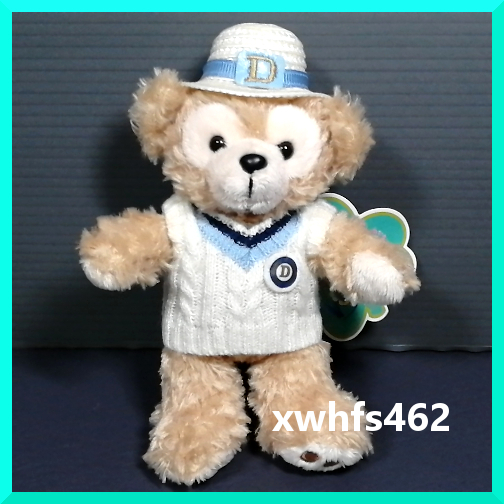 タグ付き新品 即決 Disney ダッフィー ぬいぐるみバッジ スプリング ヴォヤッジ 2012 春 麦わら帽子 半袖 東京ディズニーシー ぬいバ 111拍卖