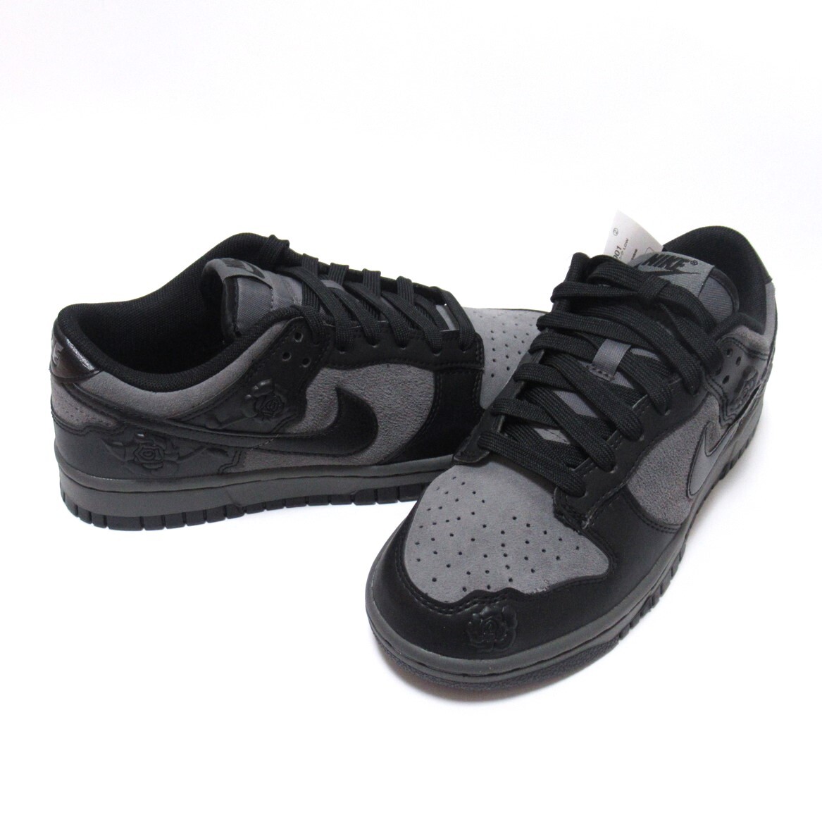 NIKE W DUNK LOW バラ 黒 グレー 24cm ナイキ ウィメンズ ダンク ロー 花 ローズ HF1986-001拍卖