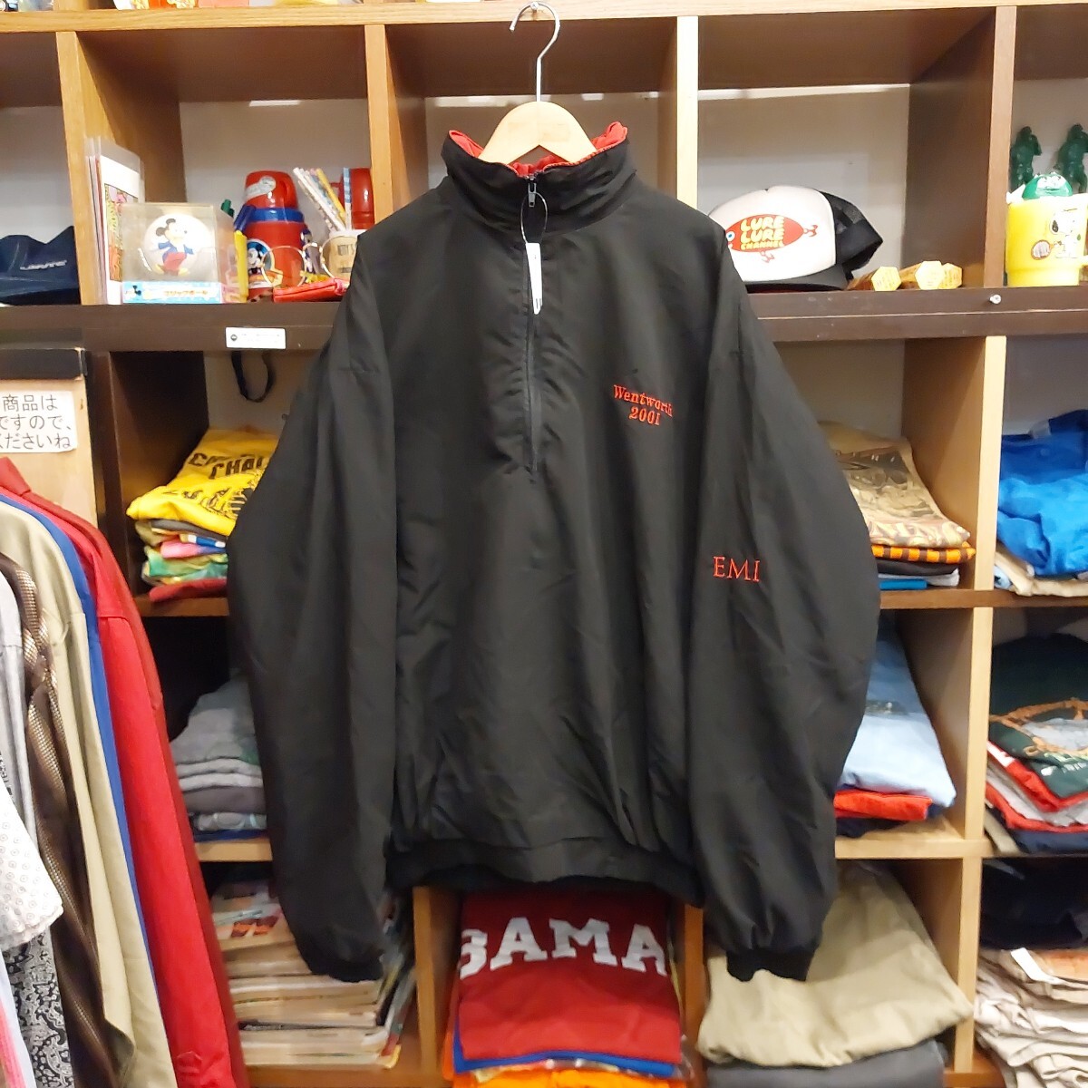 イギリス製 wentworth ジップアップ プルオーバー ナイロン ジャケット XL ブラック 黒 07H2001拍卖