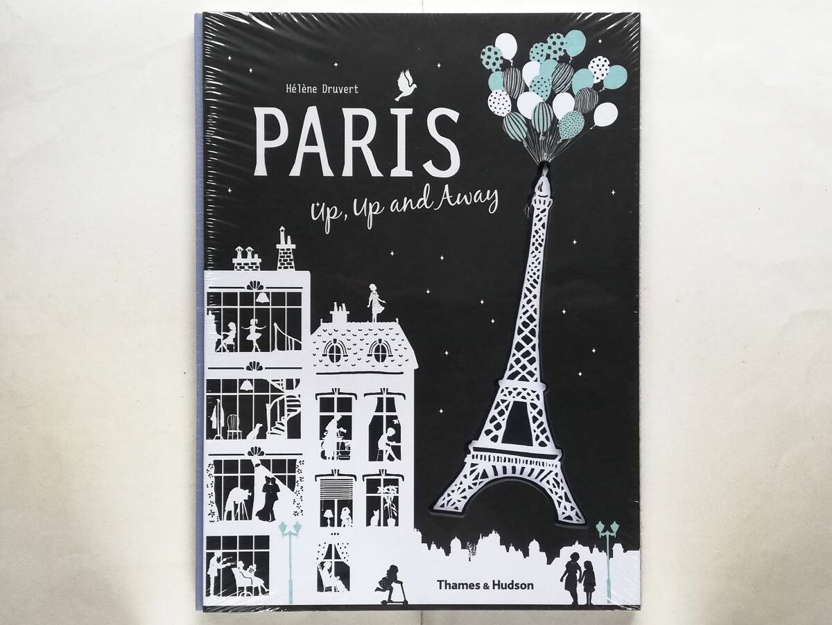 Helene Druvert / Paris Up, Up and Away エレーヌ・ドゥルヴェール 切り絵 絵本 英語絵本拍卖