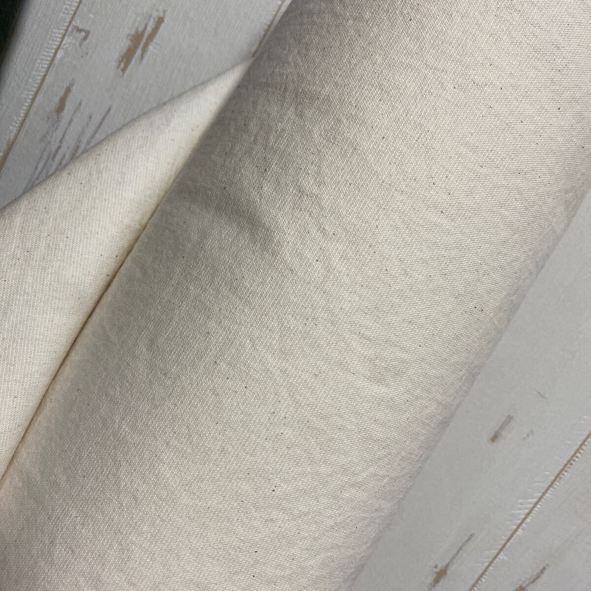 2m 希少 紙布 生成り オックス生地 和紙 ハギレ 生地 拍卖