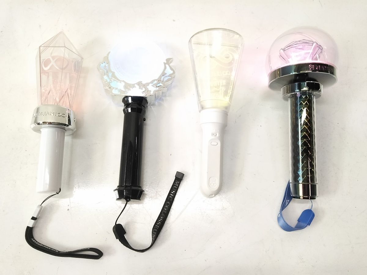 ♪男性アイドルクループ ペンライト 4本 セット まとめ SEVENTEEN/関ジャニ∞/ Kis-My-Ft2 キスマイ 0731-66H @80♪拍卖