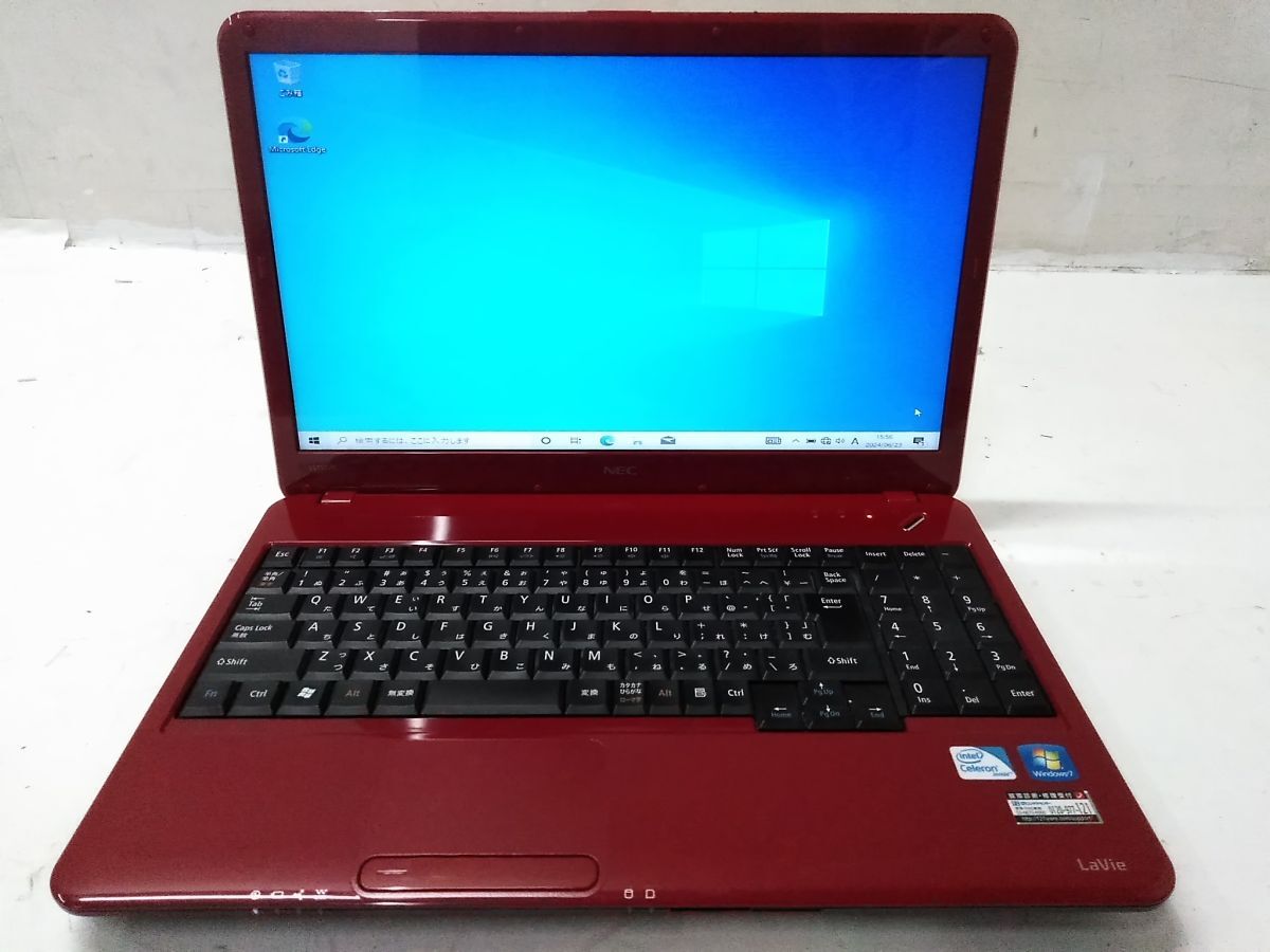 □NEC LaVie PC-LS150CS6R Celeron CPU P4600 @ 2.00GHz 2.00GB 4.00GB HDD320GB DVD-RW 15.6インチ Win10 0825-42 @80□拍卖