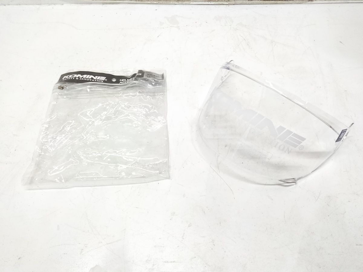 ♪未使用品 KOMINE コミネ HK-190用 交換用シールド HK-187 M 57-58cm #01-187 0828-68M @80♪拍卖