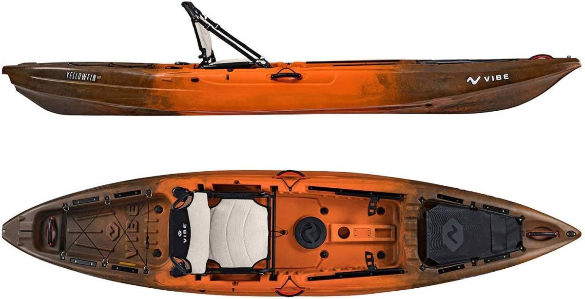 VIBE 12f Yellowfin 120 フィッシングカヤック 正規品入荷 即納 新品未使用 特別付属品3点拍卖