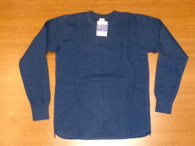バズリクソンズ サーマル ロンT/紺Mサイズ/東洋エンタープライズ BUZZ RICKSON'S BR63755 長袖 ワッフル/フライト AIR FORCES エアフォース拍卖