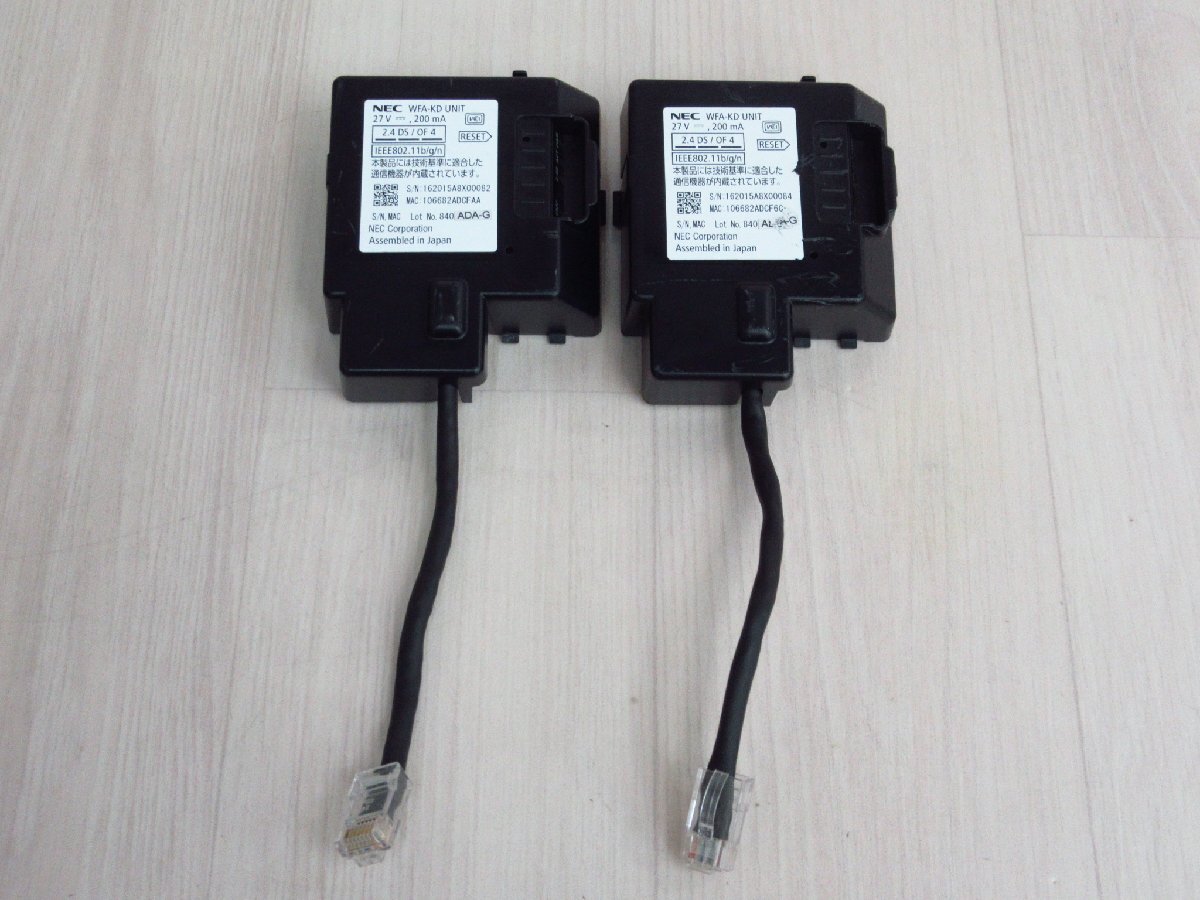 NEC WFA-KD UNIT DT900シリーズ ワイヤレスアダプタ 2台セット 保証有 PA 1388拍卖
