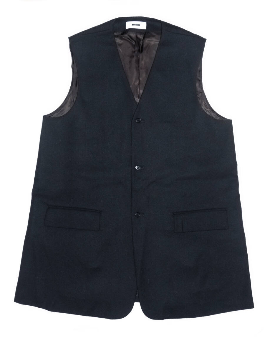 23AW REVERBERATE リバーバレイト REV-23AW-V02 スーツ地 オーバーサイズシルエット ロング ジレ ベスト ジャケット F フリーサイズ拍卖