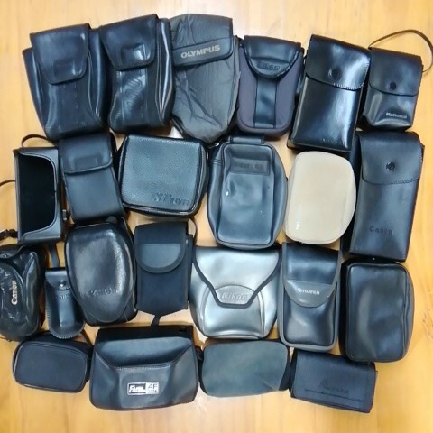 ★【中古品】カメラケース、ポーチなど 23点セット canon、FUJI、NIKON、OLYMPUSなど拍卖