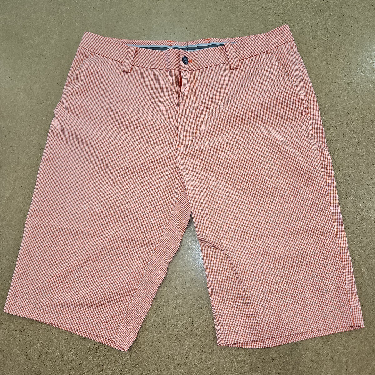 アシュワース ゴルフ ショートパンツ(オレンジ×白)85㎝拍卖