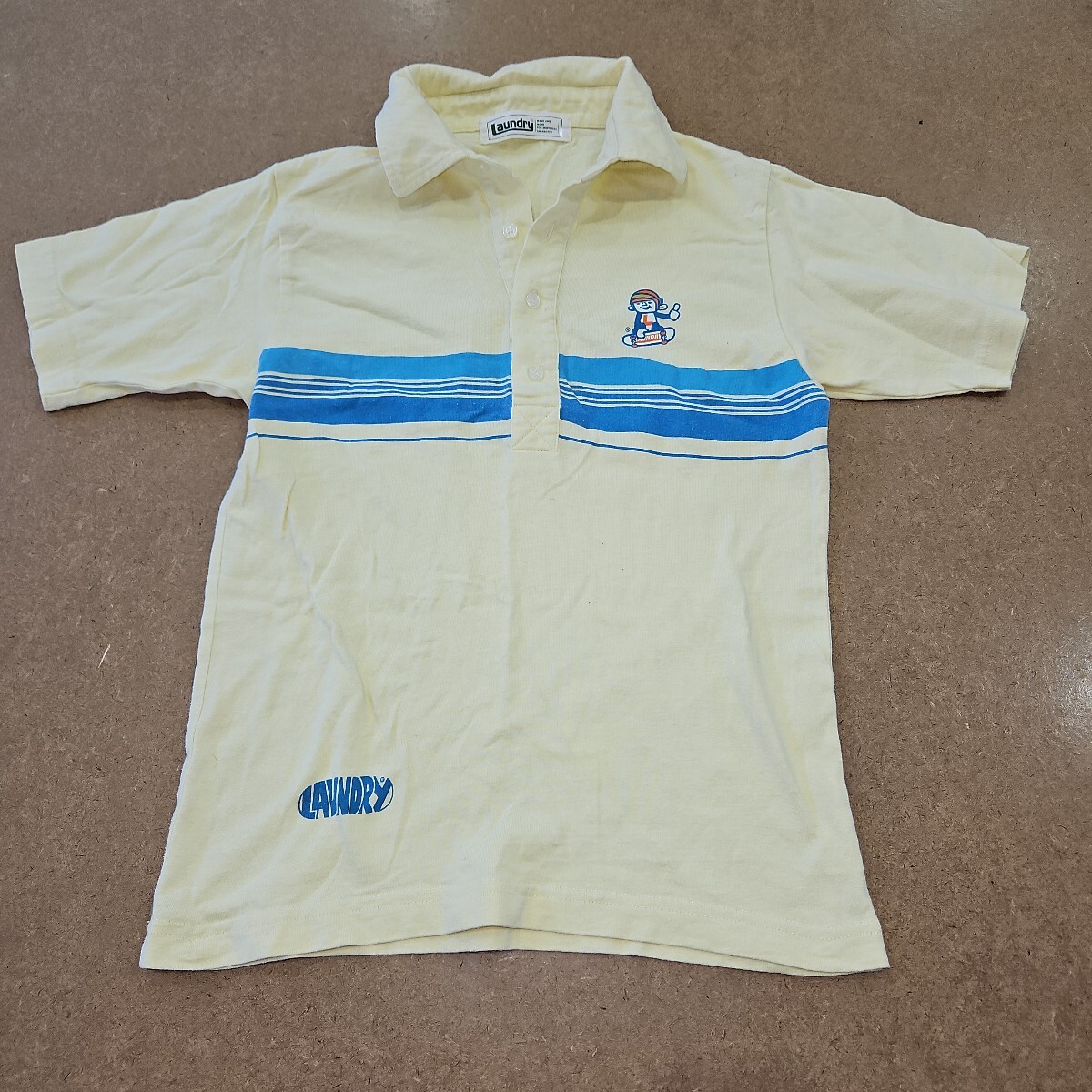 ランドリー 『スケボー』ポロシャツ(薄黄)SSサイズ拍卖