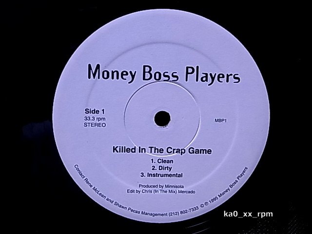 ★☆Money Boss Players「Killed In The Crap Game / Players Pinnacle」☆★5点以上で送料無料!!!拍卖