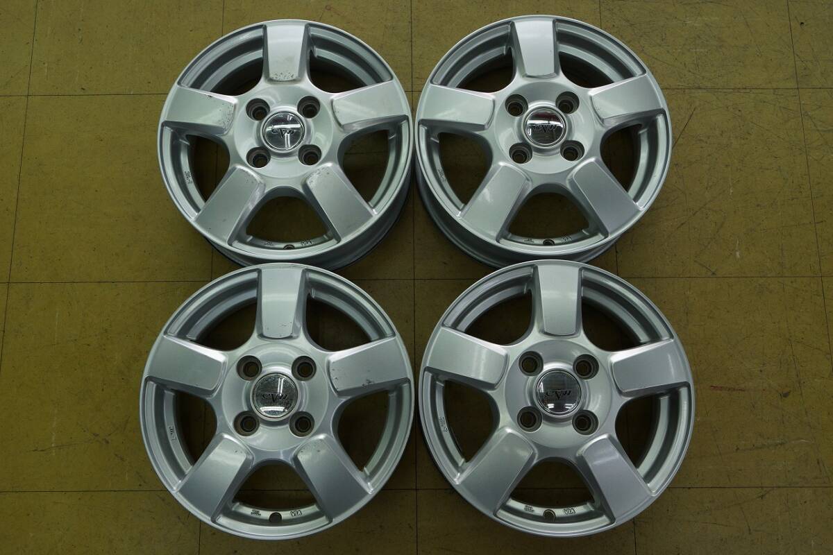 【中古】13インチ 4H100 4J+50 CVW 4本 1台分拍卖