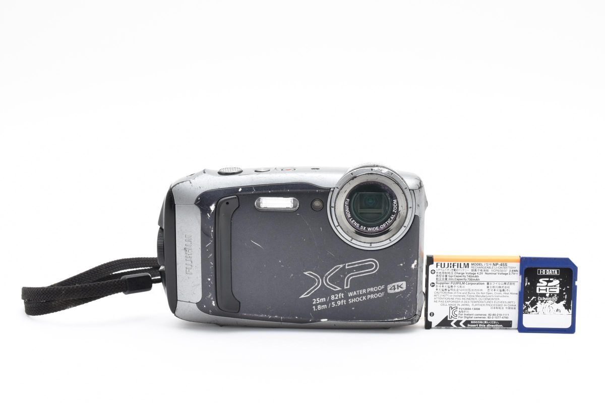 ★良品★フジフイルム FUJIFILM FinePix XP140 ダークシルバー★ LL92#5143拍卖