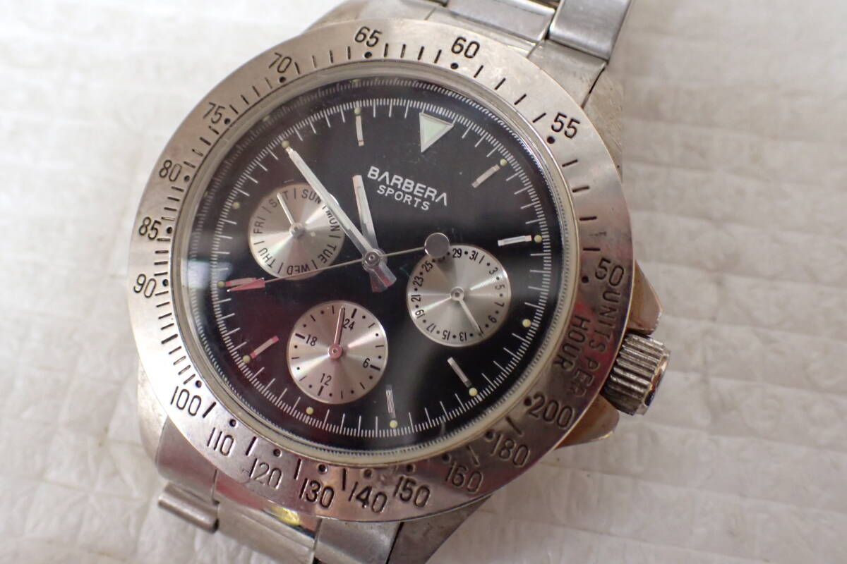 BARBERA SPORTS バルベラ 腕時計 デイデイト 1133 メンズ 不動品 定形外郵便全国一律390円 D2-MA拍卖