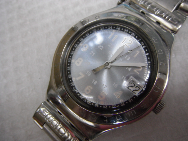 Swatch スウォッチ IRONY アイロニー 腕時計 ブルー 稼働品 定形外郵便全国一律270円 D2-MA拍卖