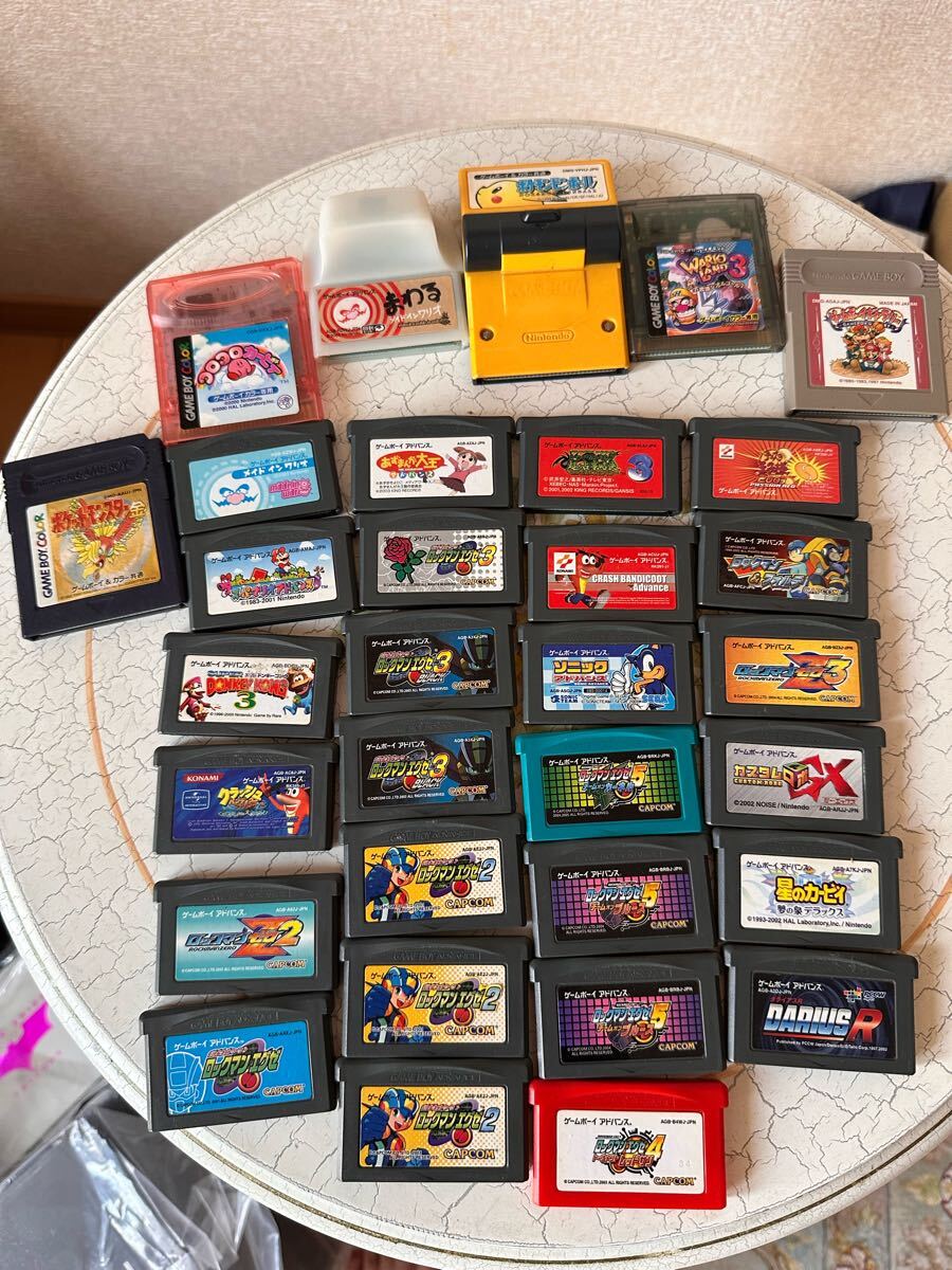 ゲームボーイアドバンス ゲームボーイ ソフトまとめて 任天堂 Nintendo GBA GB ロックマン ポケモン等 1円スタート 送料無料拍卖