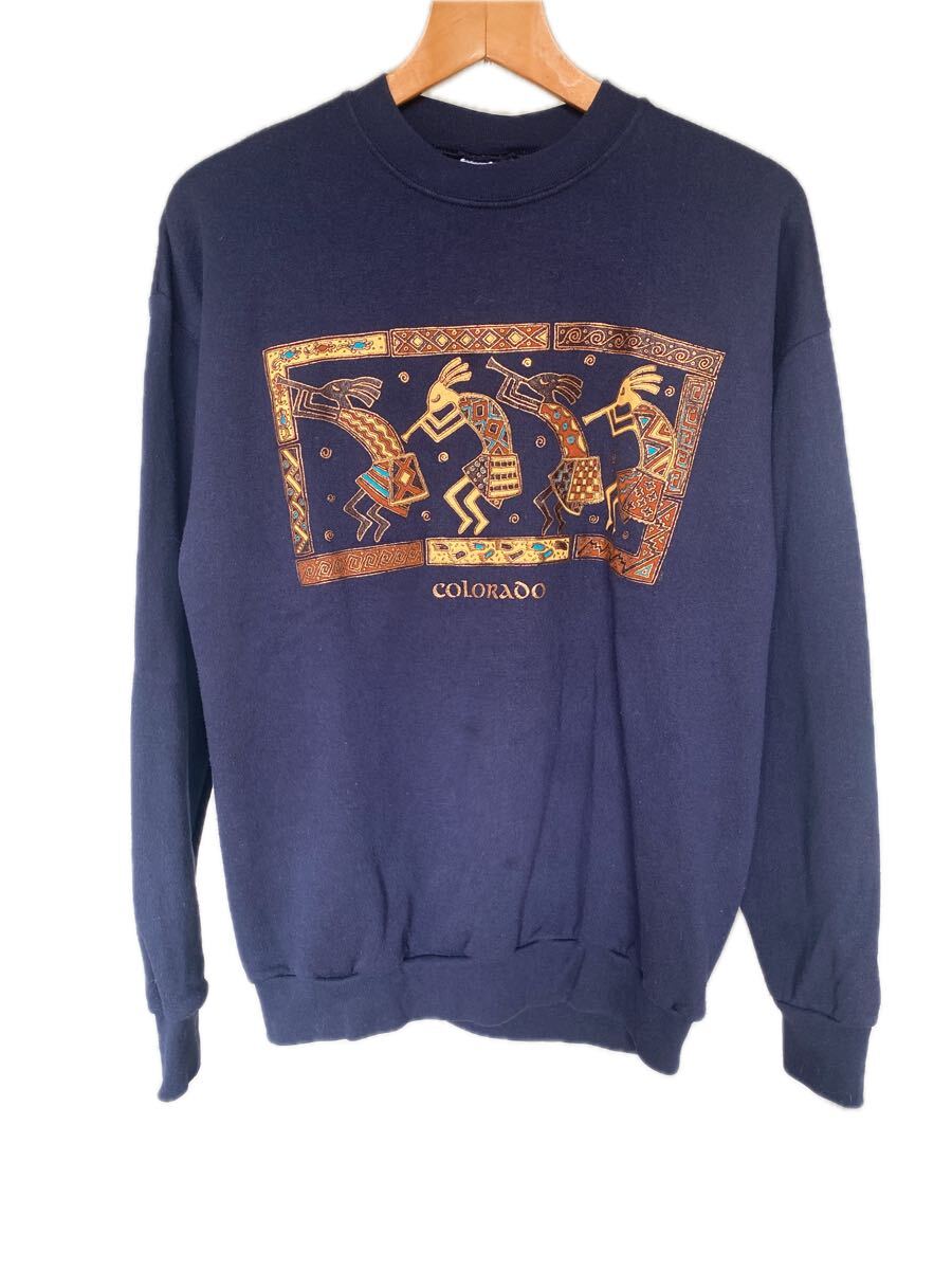 ココペリ スウェット トレーナー TULTEX L ホピ族 デザイン◎拍卖